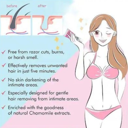 Permanent Hair Removal Cream for Women